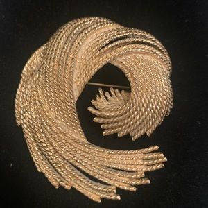 Monet Gold -Tone Brooch